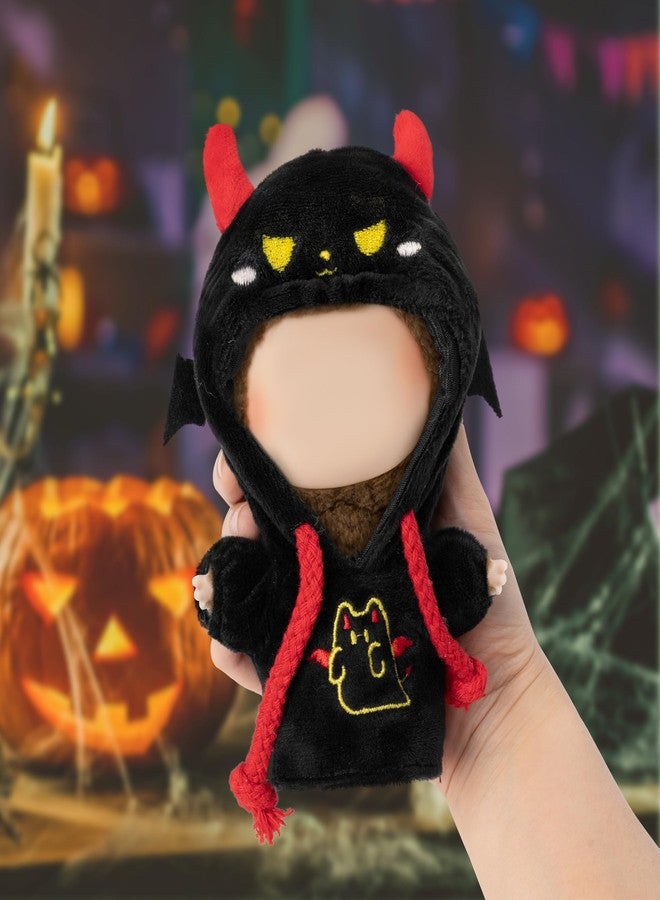DJianrang 17cm Monsters Doll Outfit - 17cm Dolls Clothes Fit Black and White Ghost Hoodie Cloth Holiday Dress up Photo Collections Accessories Cute Plushies Costume Gifts for Couple Friends - Image 4